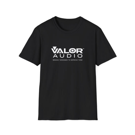 Valor Audio T-Shirt White Logo